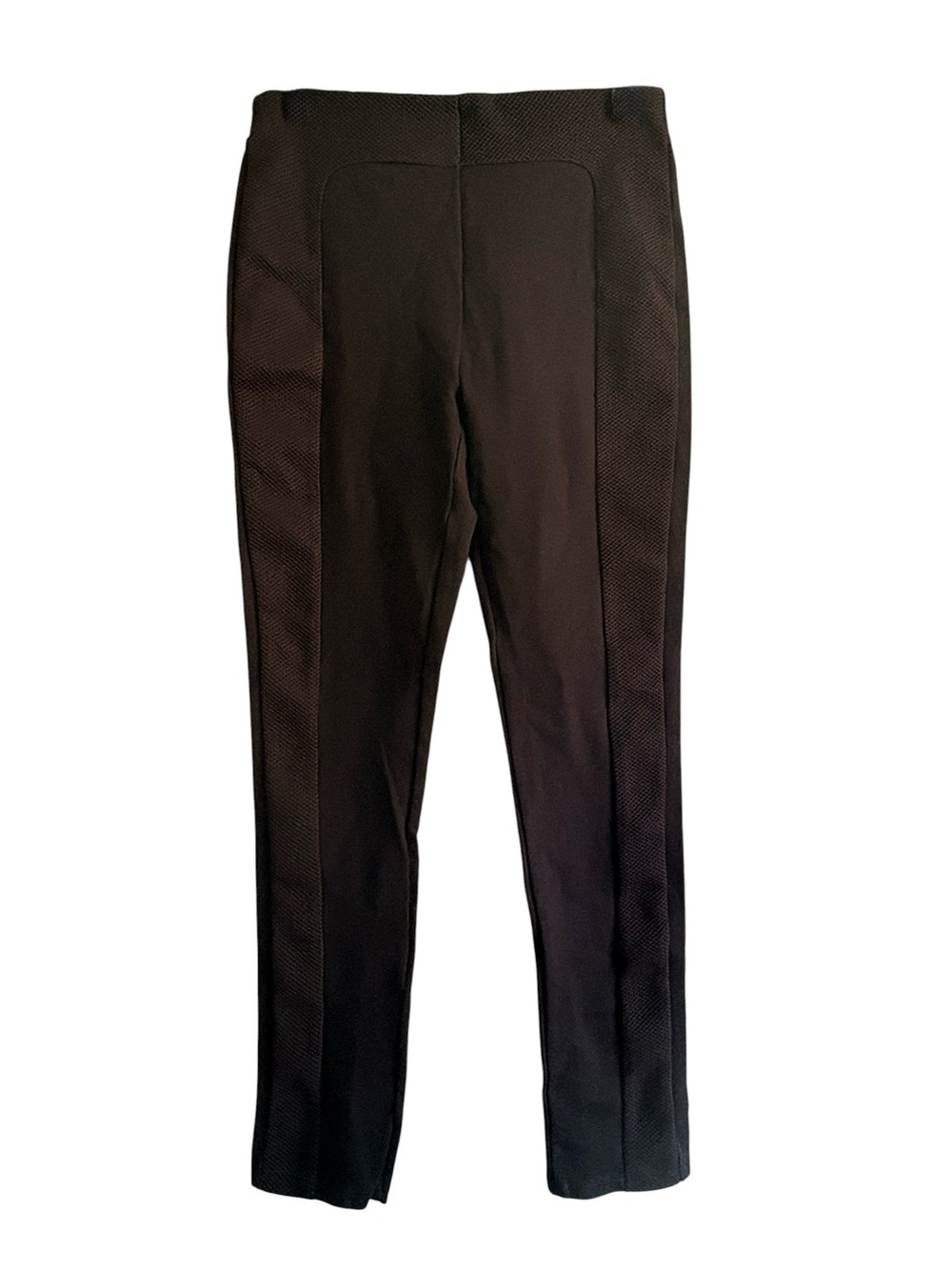 Chocolate u.s.a. Women's Black Textured Side-Panel Leggings